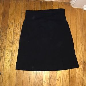 Maternity stretch black skirt